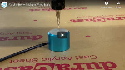 Acrylic Box with Maple Wood Base