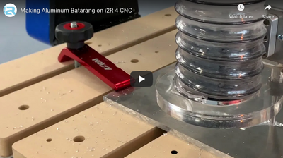 Making Aluminum Batarang on i2R 4 CNC