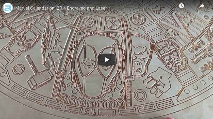 Marvel Calendar Project – i2R CNC LLC