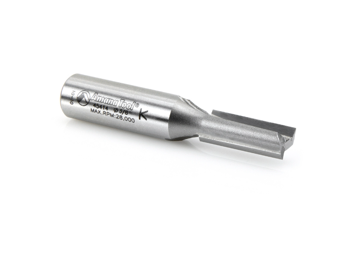 45414 Carbide Tipped Straight Plunge 3/8 Dia x 1 Inch x 1/2 Shan