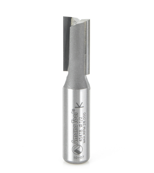 45418 Carbide Tipped Straight Plunge 1/2 Dia x 1 Inch x 1/2 Shan