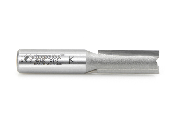 45420 Carbide Tipped Straight Plunge 1/2 Dia x 1-1/4 x 1/2 Inch Shank