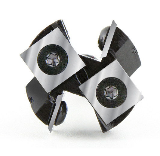 RC-2250 Insert Carbide Mini Spoilboard Surfacing, Rabbeting, Flycutter, Slab Leveler & Surface Planer 2+2 Flute Design 1-1/2 Dia x 1/2 x 1/2 Inch Shank Router Bit
