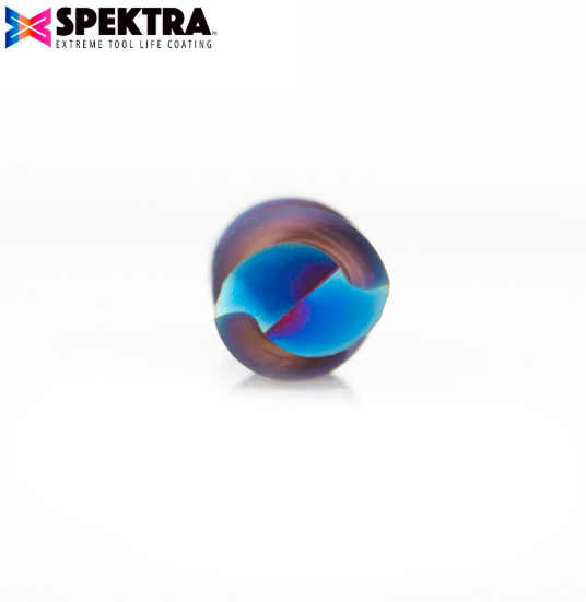 46420-K Solid Carbide Spektra™ Extreme Tool Life Coated Spiral Plunge 3/8 Dia x 1-1/4 x 3/8 Inch Shank