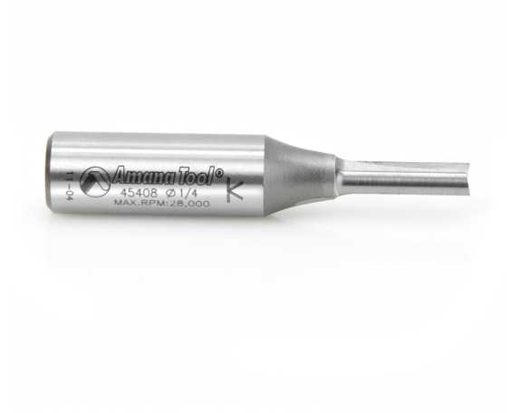 45408 Solid Carbide Cutting Edge Straight Plunge High Production 1/4 Dia x 3/4 x 1/2 Inch Shank