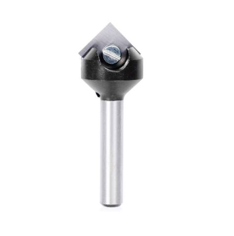 RC-45711 In Tech Insert Carbide V-Groove 45 Deg x 11/16 Dia x 21/64 x 1/4 Inch Shank