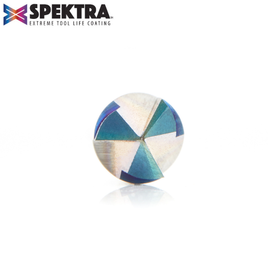 45626-K Solid Carbide V-Groove 90 Deg x 1/4 Dia x 1/8 x 1/4 Inch Shank Spektra™ Extreme Tool Life Coated Router Bit