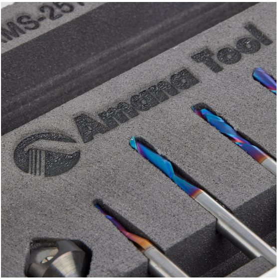 AMS-257 8 Pc CNC General Purpose Router Bit Set 1/4 Inch Shank