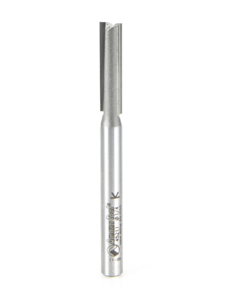 45211 Carbide Tipped Straight Plunge High Production 1/4 Dia x 1 Inch x 1/4 Shank