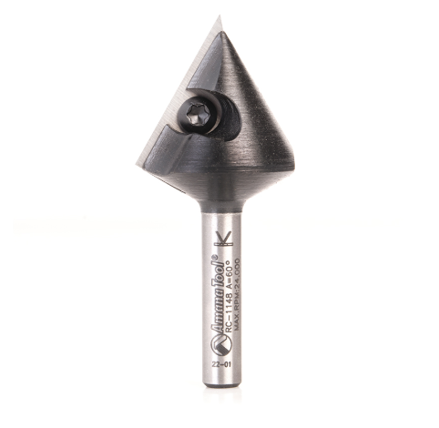 RC-1148 Insert V-Groove 60 Deg x 59/64 x 1/4 Inch Shank CNC Router Bit