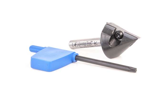 RC-1148 Insert V-Groove 60 Deg x 59/64 x 1/4 Inch Shank CNC Router Bit