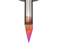 45771-K Solid Carbide 30 Degree Engraving 0 005 Tip Width x 1/4 Inch Shank Signmaking Spektra™ Extreme Tool Life Coated Router Bit